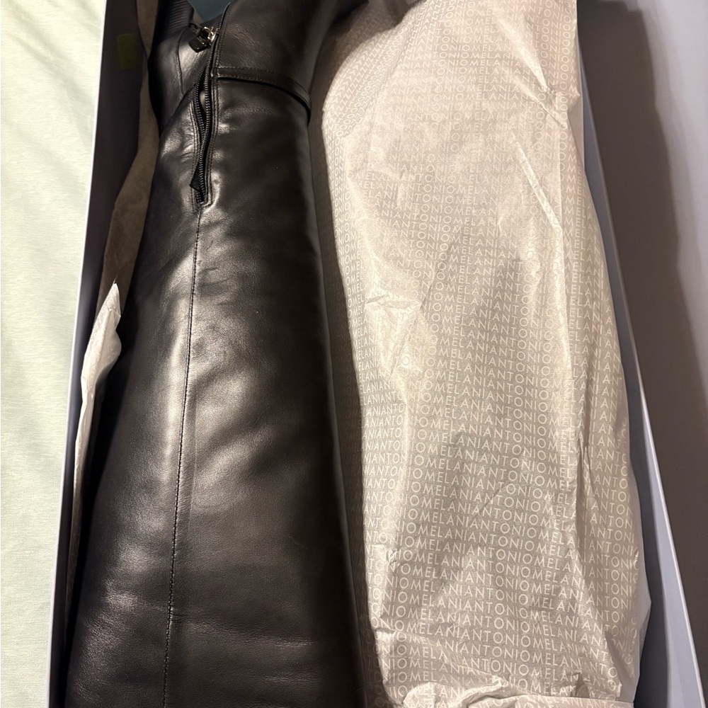 ANTONIO MELANI Black Over the Knee Boots